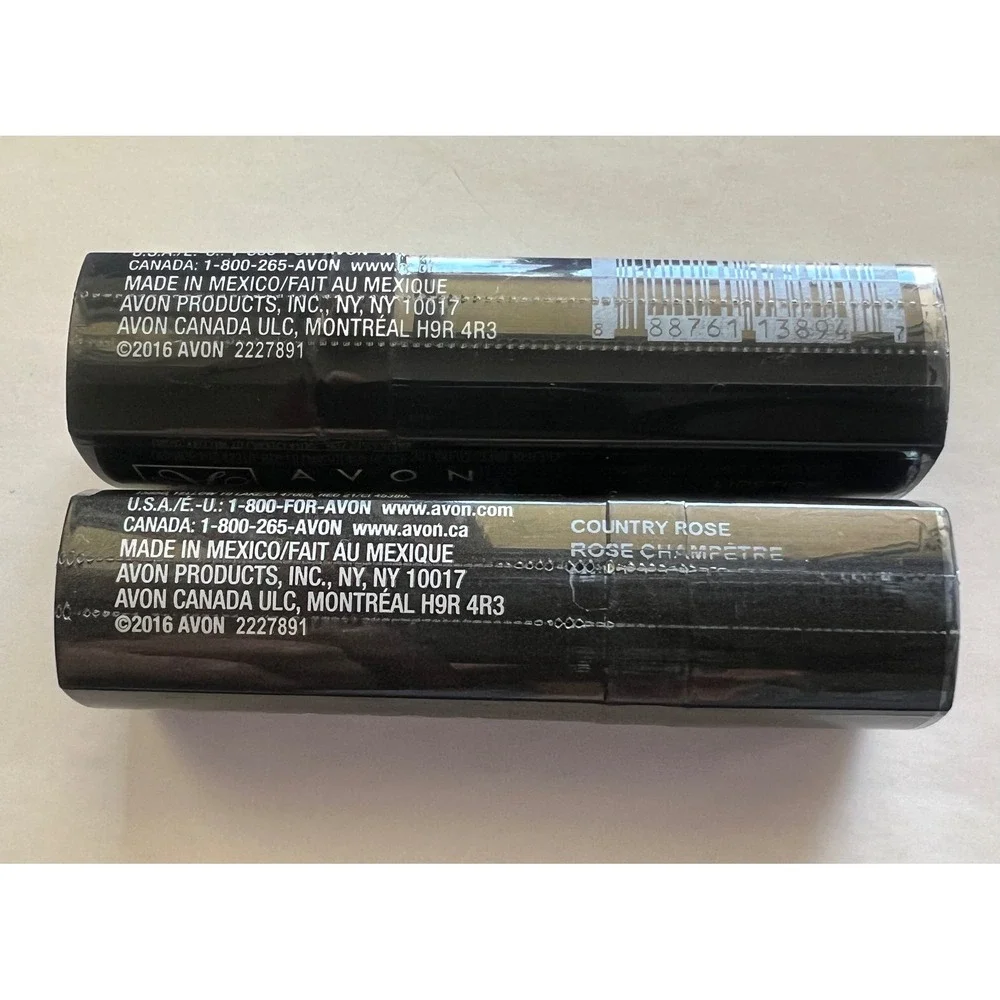 Avon True Color Lipstick Country Rose Rose Champetre Discontinued X2 Sealed 3.0g